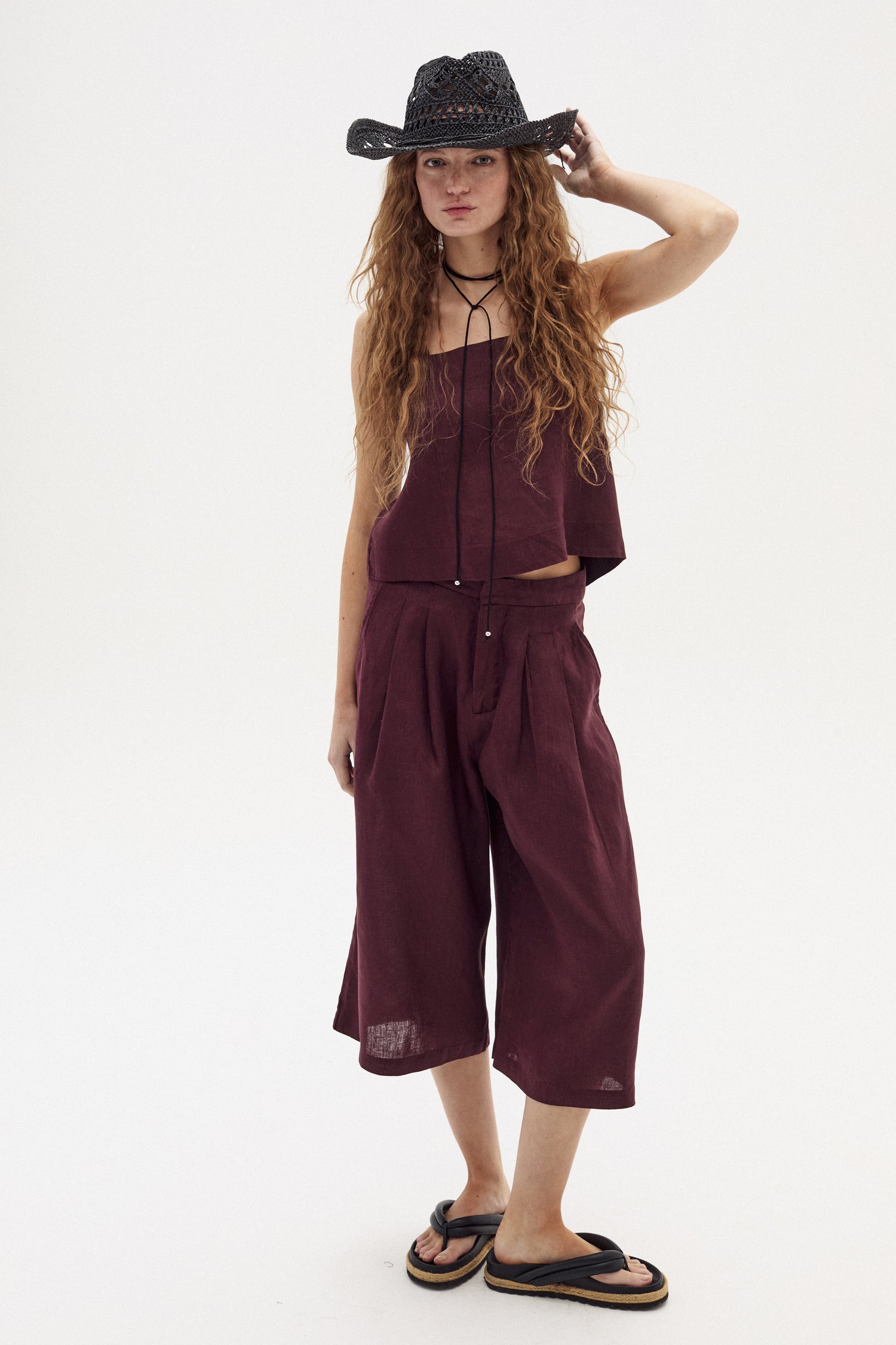 Bermuda Zuri en Lino - Deep Merlot