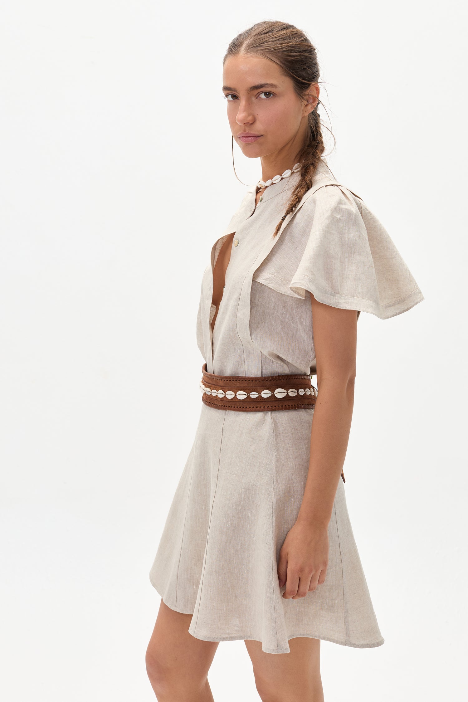 Camisa Willow en Lino - Natural